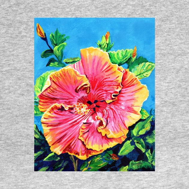 Happy Pink Hibiscus by KauaiArtist